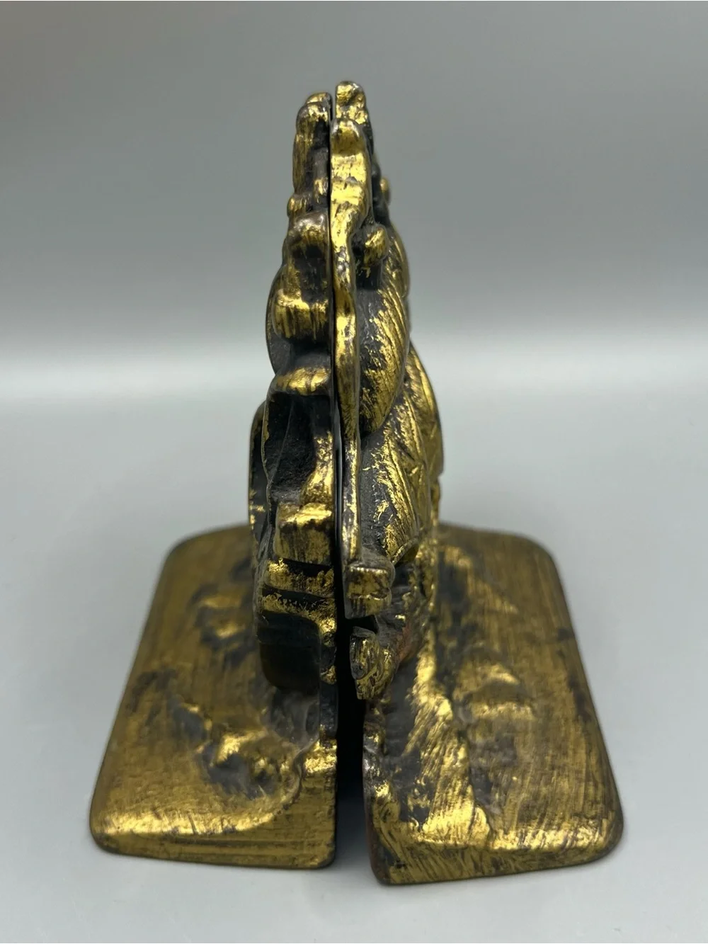 Vintage Nautical Sailing Clipper Ship Metal Library Bookends